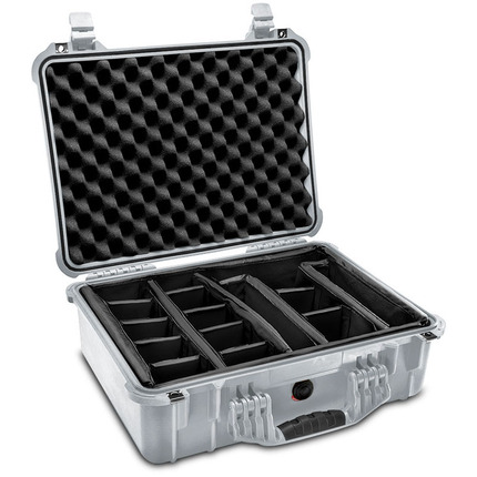Peli 1520 Case With Dividers SPECIAL OFFER - Silver