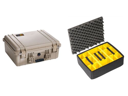 Peli 1550 Case With Dividers SPECIAL OFFER - Tan