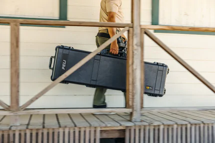 Peli 1750 Case - In use being carried by top handle