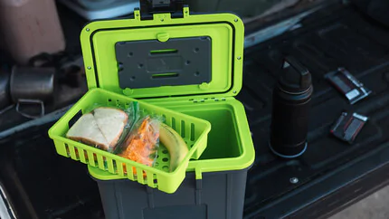 Peli 8QT Personal Cooler: Food Inside Lifestyle Image