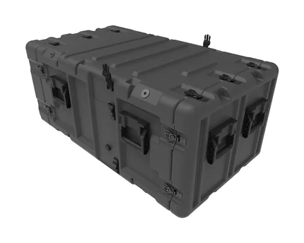 Peli 24 Inch Euro-V 7U EURO-V-7U-S Shock Rack Case with Wheels