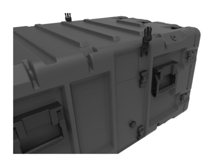 Peli 24 Inch Euro-V 7U EURO-V-7U-S Shock Rack Case with Wheels