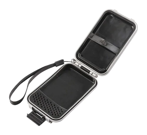 Peli G5 Personal Utility RF Field Wallet - Silver - Inside View Empty.