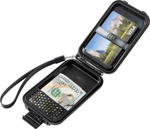 Peli G5 Personal Utility RF Field Wallet - Black - Inside View with cash and cards