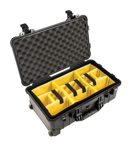 Peli Storm iM2500 Padded Divider Set shown inside case