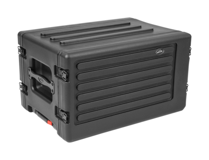 SKB 1SKB-R6SW 6U rSeries Shallow Rolling Rack Case with Wheels