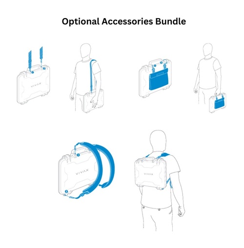 Vivax Accessories Bundle - Comprising External Pocket, Shoulder Strap and Backpack Shoulder Straps.