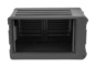 1SKB-R6SW- SKB Roto Moulded Shallow Rack Case  with Wheels  6U