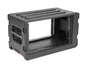 1SKB-R6SW- SKB Roto Moulded Shallow Rack Case  with Wheels  6U