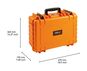 B&W Outdoor Case Type 5000 (PP.221): Orange - Measurment graph
