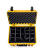 B&W Outdoor Case Type 5000 (PP.221): Yellow - Top View Open Dividers