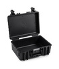 B&W Outdoor Case Type 5000 (PP.221): Black - Three-Quarter Front Open