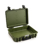 B&W Outdoor Case Type 5040 (PP.162): Bronze Green - Three-Quarter Front Open