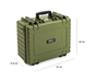 B&W Outdoor Case Type 6000 (PP.326): Bronze Green - Measurment graph