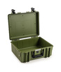 B&W Outdoor Case Type 6000 (PP.326): Bronze Green - Three-Quarter Front Open