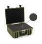 B&W Outdoor Case Type 6000 (PP.326): Bronze Green - Foam Graphic