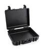 B&W Outdoor Case Type 6040 (PP.210): Black - Three-Quarter Front Open Dividers