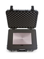 B&W Outdoor Case Type 6040 (PP.210): Black - Top View Open Foam with Laptop