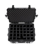 B&W Outdoor Case Type 6500 (PP.510): Black - Top View Open Dividers