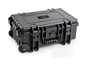 B&W Outdoor Case Type 6600 (PP.260) with Wheels: Black - Three-Quarter Front