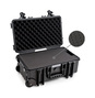 B&W Outdoor Case Type 6600 (PP.260) with Wheels: Black - Foam Graphic