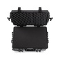 B&W Outdoor Case Type 6700 (PP.428) with Wheels: Black - Top View Open Foam
