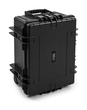 B&W Outdoor Case Type 6800 (PP.709) with Wheels: Black - Three-Quarter Front Upright