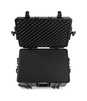 B&W Outdoor Case Type 6800 (PP.709) with Wheels: Black - Top View Open Foam