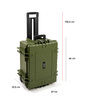 B&W Outdoor Case Type 6800 (PP.709) with Wheels: Bronze Green - Measurment graph