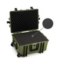B&W Outdoor Case Type 6800 (PP.709) with Wheels: Bronze Green - Foam Graphic