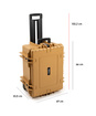 B&W Outdoor Case Type 6800 (PP.709) with Wheels: Desert Tan - Measurment graph