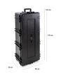 B&W Outdoor Case Type 7300 (PP.1450) with Wheels: Black - Measurment graph