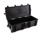 B&W Outdoor Case Type 7300 (PP.1450) with Wheels: Black - Three-Quarter Open