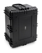 B&W Outdoor Case Type 7800 (PP.1570) with Wheels: Black - Three-Quarter Up-right