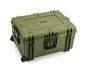 B&W Outdoor Case Type 7800 (PP.1570) with Wheels: Bronze Green - Three-Quarter