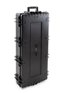 B&W Outdoor Case Type 7200 (PP.860) with Wheels: Black - Three-Quarter Upright