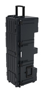 Explorer 14243 Waterproof Case with Wheels - Black - Stood on one end