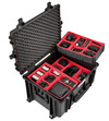 Explorer 5833.Bph Camera Case With Wheels & Dividers - Open