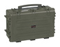 Explorer 7630 Waterproof Case With Wheels - Olive (Closed)