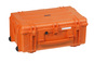 Explorer 7630 Waterproof Case With Wheels - Orange - Side View Showing Side Carry Handle