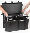Explorer 7641 15U Rack Case With Wheels - Inside