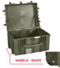Explorer 7745 Waterproof Case With Wheels - Olive Green Empty