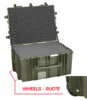 Explorer 7745 Waterproof Case With Wheels - Olive Green with Foam
