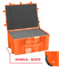 Explorer 7745 Waterproof Case With Wheels - Orange with Foam