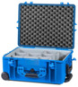 HPRC 2600W Waterproof Case With Wheels - Blue with Second Skin