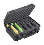 MAX MAX430GUN waterproof case showing inside of the case with mock guns for illustrative purposes.