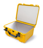 Nanuk 933 Waterproof Hard Case - Yellow - With Aluminium Lid & Base Panels - View showing inside of case