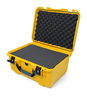 Nanuk 933 Waterproof Hard Case - Yellow - With cubed foam set - View showing inside of case