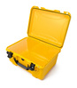 Nanuk 933 Waterproof Hard Case - Yellow - With Lexan Transparent Panel - View showing inside of case