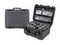 Nanuk 933 Waterproof Hard Case - Graphite - With padded divider set and lid organiser - View showing inside of case